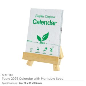2025 Table Calendars with Plantable Seeds - Image 3