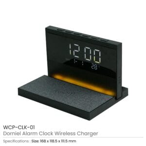 Dorniel Alarm Clock, 15W Wireless Charger and Night Light - Image 3