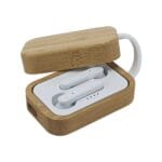 BT Earbuds with Bamboo Case