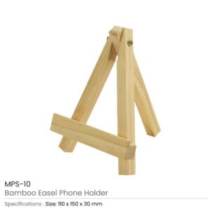 Bamboo Easel Phone Holder - Image 3