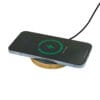 Bamboo Wireless Charger 15W Fast Charging & LED Logo - Image 3