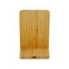 Bamboo Fast Wireless Charger Stand 15W with LED Logo - Image 5