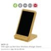 Bamboo Fast Wireless Charger Stand 15W with LED Logo - Image 3