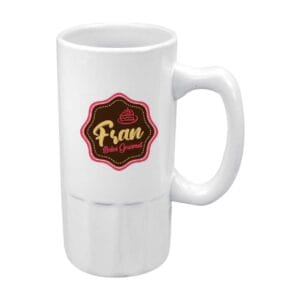 Ceramic Beer Mugs – Custom White Ceramic Promotional Beer Mugs 590 ml - Image 2