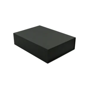 Black Plain Gift Box A3 Size with Magnetic Closure - Image 2