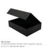 Black Plain Gift Box A3 Size with Magnetic Closure - Image 3
