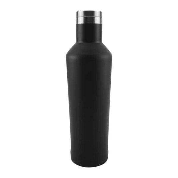 Double Wall Matte Black Stainless Steel Bottles, 500ml