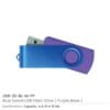 Matt Blue Swivel USB Flash Drives - Image 8