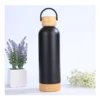Double Wall SS Bottles with Bamboo Base & Lid 750 ml - Image 7
