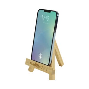 Bamboo Easel Phone Holder - Image 2