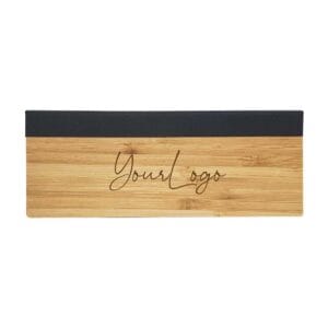 Bamboo Pen Box with Velvet Interior - Image 2