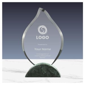 Flame Shaped Crystal & Marble Awards - Image 2