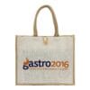 Jute Shopping Bags with Button - Image 2