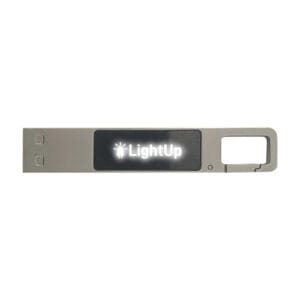 Light-Up Logo USB with Snap Hook - Image 2