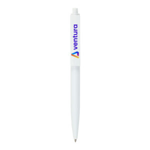 Plastic Pens White Color, Push Button, Wide Clip - Image 2