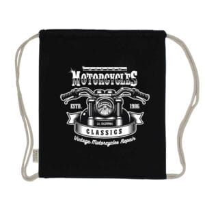 Recycled Drawstring Cotton Bags GSM 145 - Image 2