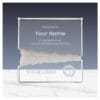 Square Crystal Awards in Hardboard Box - Image 2