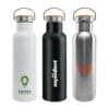 Stainless Steel Bamboo Flask - Image 2