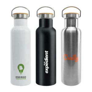 Stainless Steel Bamboo Flask - Image 2