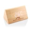 Triangular Wooden Desk Clock - Image 2