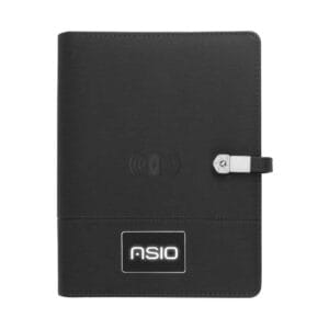 Wireless Powerbank Portfolio with USB and Light up Logo - Image 2