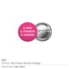 Breast Cancer Awareness Logo Button Badges in Aluminum - Image 4