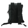 Black Cotton Backpack with Zipper Closure - Image 13