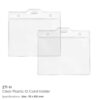 Clear Plastic ID Card Holder - Image 3