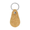 Cork PU Keychains with 32mm Key Ring