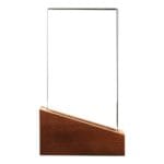 Crystal Awards with Wood Base