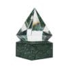 Diamond Shaped Crystal Awards with Marble Base