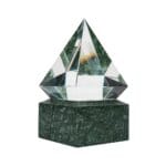 Diamond Shaped Crystal Awards with Marble Base