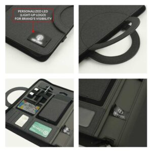 Dorniel Portfolio A4 with Wireless Powerbank 8000mAh & LED Logo - Image 2