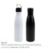 Double Wall SS Bottles, Twist-off Lid, SS Foldable Handle, 500ml - Image 3