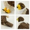 Falcon Plush Toys with White Scarf for Branding 22 cm - Image 4