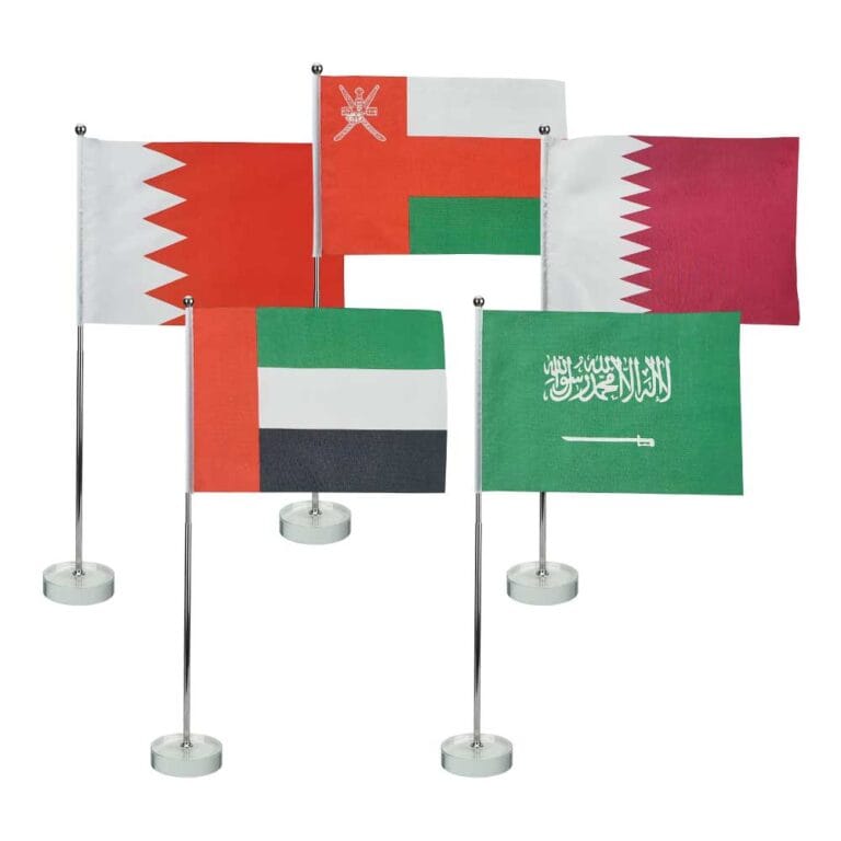 largest Promotional Gifts Company in UAE 35 Flag with Metal Pole and Glass Base FLS GL Main