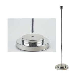 Flag with Metal Pole & Silver Plated Plastic Base - Image 2