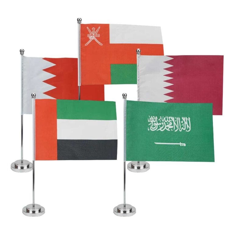 largest Promotional Gifts Company in UAE 34 Flag with Metal Pole and Silver Base FLS MTL Main