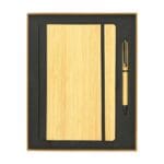 Bamboo Journal Set with A5 Size Notebook and Pen