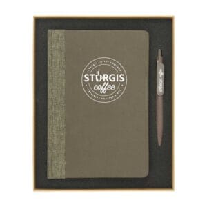 Coffee Journal Set with A5 Size Notebook and Pen - Image 2