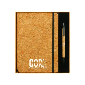 Cork Notebook and Ball Pen Gift Set - Image 2