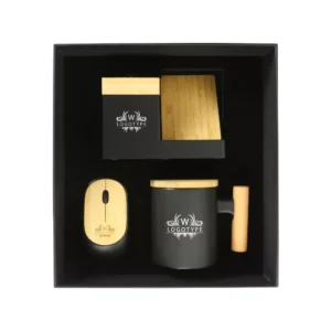 Bamboo Gift Sets in Black Cardboard Box GS-025 - Image 2
