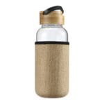 Glass Bottles with Bamboo Lid and Eco Sleeve