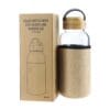Glass Bottles with Bamboo Lid and Eco Sleeve - Image 5