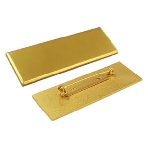Gold Brass Badges with Safety Pin - Image 4