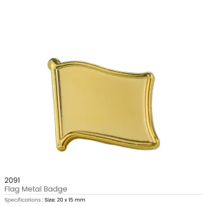 Gold Plated Flag Pin Badges - Image 5