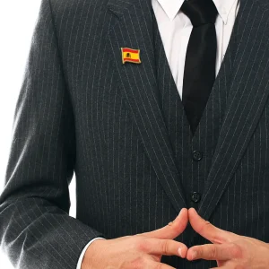 Gold Plated Flag Pin Badges - Image 2