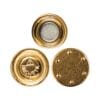 Gold Plated Round Button Magnets - Image 2