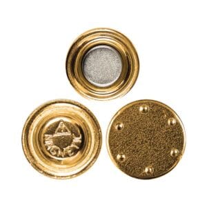Gold Plated Round Button Magnets - Image 2