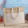 Jute Bags with Cotton Pocket and Handle - Image 5